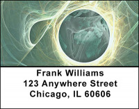 Celestial Clouds Surrounding Planet Address Labels | LBBAB-79