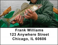 Walleye & Northern Pike Fishing Address Labels | LBBAH-08