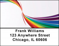 Rainbow Twist Address Labels | LBBAI-52