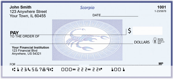 Scorpio Horoscope Sign Personal Checks | BAE-17