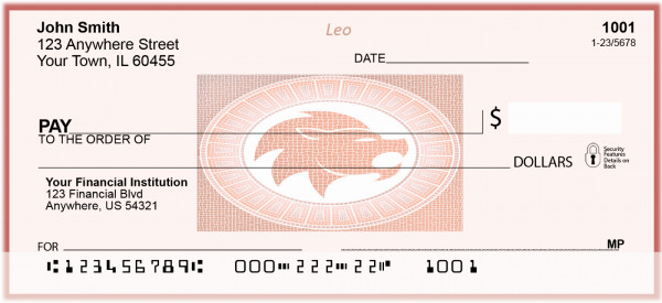 Leo Horoscope Sign Personal Checks | BAE-20